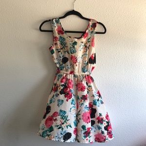 Summer Polyester Mini Short Dress - M